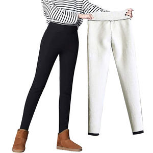 Pantalones de lana hechos para mujer, ropa informal con cierre - Product Image 6