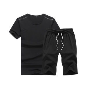 Ensemble t-shirt et short pour hommes T-shirt et short en gros avec logo personnalisé Couleur Motif animal Respirant Fabriqué en polyester/coton - Product Image 4