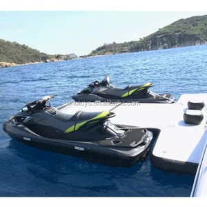 OHO T shape inflatable floating yatch dock floating pontoon platform raft jet ski docking with neoprene on water
