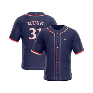 Servicio de Camisetas y Jerseys de Béisbol Personalizados de Alta Calidad, Transpirables, de Secado Rápido, 100% Poliéster - Product Image 2