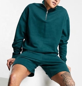 เสื้อสเวตเตอร์มีฮู้ดสำหรับผู้ชาย,กางเกงวิ่งออกกำลังกายแบบลำลองมีซิปกางเกงขาสั้นบาสเก็ตบอลแบบทำตามสั่ง - Product Image 5