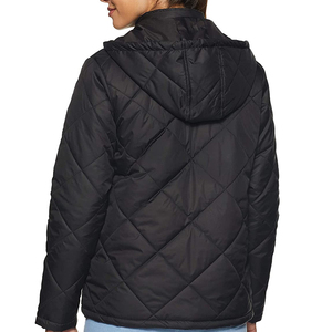 แจ็คเก็ตปักเป้าสีดำสบายผ้าไนลอนซิปขึ้นสวมใส่สบายแจ็คเก็ตปักเป้าสำหรับขาย - Product Image 2