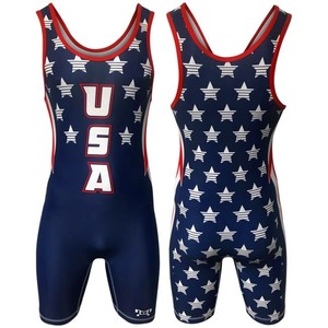 Traje de Lucha Libre de Spandex/Poliéster con Cierre de Cordón, 1 Pieza - Product Image 6