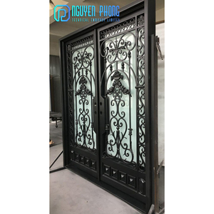 Giá Rẻ Nhà Sản Xuất Chuyên Nghiệp Đồ Trang Trí Vườn Rèn Sắt Chính Gates - Product Image 1