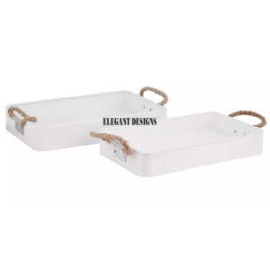 Bandeja de servicio galvanizada de calidad superior Plato de servicio elegante Forma personalizada Nueva llegada Plato de servicio galvanizado de mesa - Product Image 5