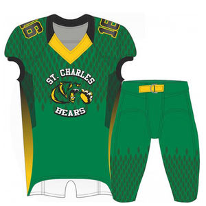 Uniforme de football américain Chemise sublimée Jersey Training Rugby Football Wear Cloths Custom Jersey Football Shorts Sets - Product Image 2