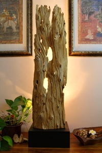 ขาตั้งสำหรับตกแต่งบ้านและอุปกรณ์สำนักงานทำจากไม้ที่ทำด้วยมือ - Product Image 4