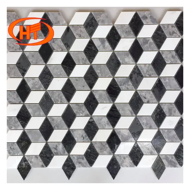 Mosaico Piso de Mosaico de Azulejos 3D Blackplash Decorar Para A Parede Da Telha de Mosaico Produtos Premium Preço Barato no Vietnã