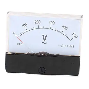 9L13 işaretçi iğne AC 0-500V Volt test paneli Analog voltmetre