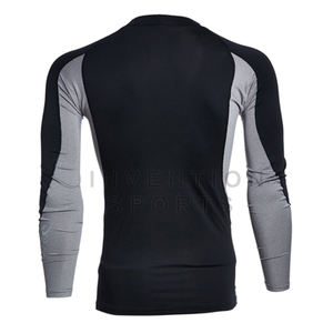 ชุดป้องกันผดผื่นสำหรับผู้ชายชุดป้องกันผื่นคันสีขาวมีแผ่นกันผดผื่นป้องกัน UV แห้งเร็วโลโก้ตามสั่ง - Product Image 6