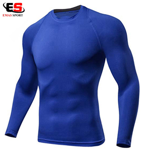 Camiseta de Compresión MMA para Hombre, Personalizada con Serigrafía, Diseño OEM, Material Spandex/Nylon, Manga Larga, Alta Calidad - Product Image 5