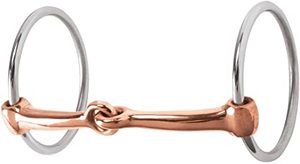 Bridon de confort pour cheval en acier inoxydable avec anneau en O et rouleaux en cuivre - Product Image 2
