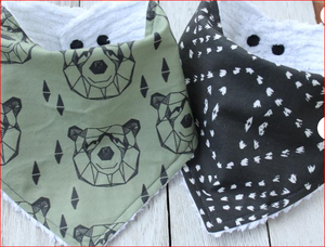 Baberos de algodón para bebé, bandana ajustable - Product Image 3