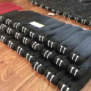 Venta al por mayor 100g sedoso vietnamita Remy trama de cabello humano 30 pulgadas onda recta mejor precio materia prima para pelucas orden de muestra - Product Image 1