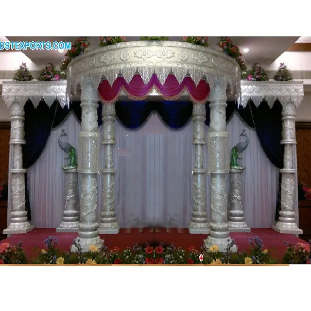 Hindu Hochzeit Weiß Mandap Malaysia Royal Malay Hochzeit Mandap Dekoration Faszinierende süd indische Hochzeit Mandap Set