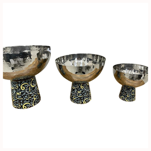 Utensilios de vajilla de Hotel de aspecto real, servidor de postres para el hogar, cuenco para servir aperitivos de Metal de diseño lujoso hecho a mano - Product Image 1