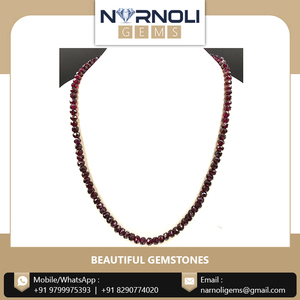 Perles de grenat naturel facettées en gros, provenant d'Inde, qualité supérieure, perles de pierres précieuses en vrac pour la fabrication de bijoux, approvisionnement en gros - Product Image 3
