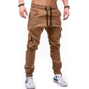 2021 nueva llegada hombres transpirable Casual gimnasio Jogger pantalón moda deporte Cargo Track Wear con logotipo personalizable - Product Image 1