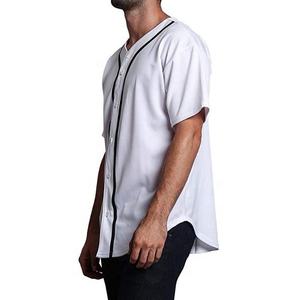 Ropa de gimnasio con botones, nueva ropa deportiva de moda, ropa de béisbol y softbol, Jersey, camisas de manga corta, poliéster, transpirable, secado rápido - Product Image 3