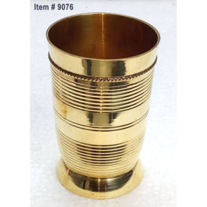 Vasos de vidrio de cobre para decoración del hogar Cristalería pulida con textura martillada de proveedor indio a un precio económico - Product Image 4