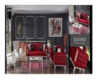 Hochwertiges Sofa-Set Modernes Chesterfield Modulares Ecksofa mit Stauraum Metallbeine Massivholzbezug-FEY MÖBEL Kayseri
