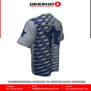 Chemises décontractées personnalisées 100% polyester anti-froissement pour hommes et unisexe, logo personnalisé, impression par sublimation, respirantes, fermeture éclair - Product Image 5