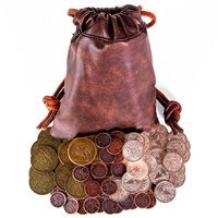 Sac en cuir artificiel, ensemble de pièces de monnaie en métal avec Design personnalisé et disponible en couleur