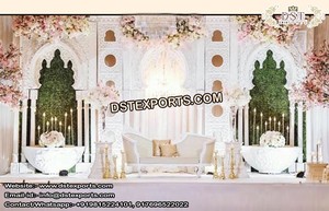 Cadres arrière en Fiber exotique à thème ancien de mariage, 6 pièces, supports pour décorations de scène de mariage musulman - Product Image 6