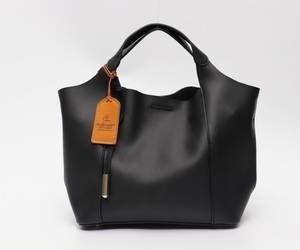 Black Leather Tote Bag for Women, Women Purse, Work Shoulder Bag, Black <b>Handbag</b>, Tote Bag, <b>Medium</b> Leather Bag, Black Leather Pur - Product Image 1