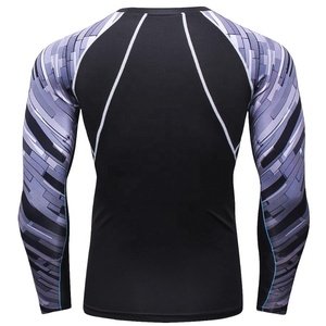 Wholesale Custom Sublimation Spandex Surf Shirt Design Your Own Compression MMA Bjj Rash Guard - Product Image 2