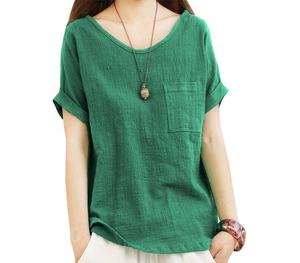 Camiseta lisa básica 100% de algodón para mujer, ropa de verano, gran oferta - Product Image 2