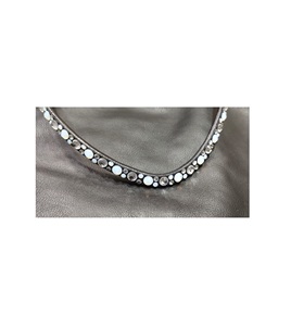 Bandeau à sourcils en cuir pour cheval, fixer à chaud, lanière équitation, exportation en cristal scintillant, offre spéciale - Product Image 4