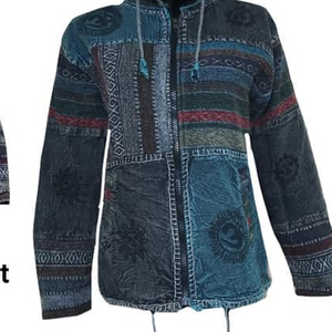 2025 chaquetas unisex de tendencia estilo patchwork chaquetas cómodas de tendencia ropa hippie fabricante bohemio mayorista - Product Image 1