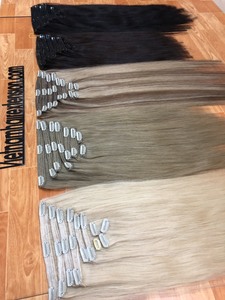 Extensiones de Cabello con Clip, Cabello Humano Vietnamita 100% Virgen Remy, Sin Tratamiento Químico, 100g - Product Image 6