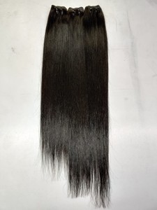 Paquetes de trama de tejido a mano de doble trama por máquina con cierre Extensiones de cabello caliente personalizadas 4x4 onduladas y rizadas rectas - Product Image 5