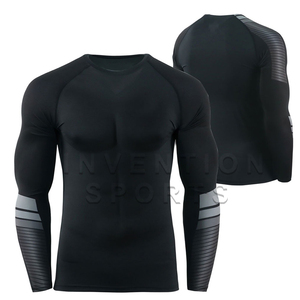 BJJ ชุดป้องกันผดผื่นสำหรับผู้ชายชุดสวมใส่แขนยาวแบบกระชับตามสั่ง - Product Image 5
