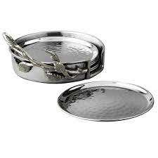 Texture Metal Cheap Designer Serving Coasters - Product Image 6