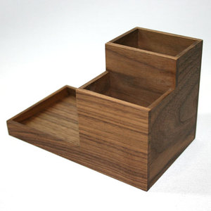 Wooden Pencil <b>Holder</b> Stand square Shape Best 2 Piece Home Office Use Pencil Cup <b>Desk</b> Wooden <b>Pen</b> Pencil <b>Holder</b> - Product Image 2