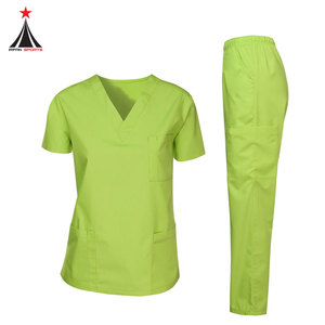 Meilleure vente durable en forme de col en V respirant Scrubs d'hôpital unisexe uniforme d'infirmière modèle OEM infirmière - Product Image 3