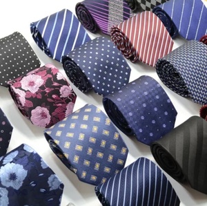 Haute qualité polyester cravate en soie point coloré cravates pour hommes - Product Image 4