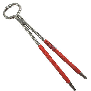 Porte-bouledogue vétérinaire réutilisable de haute qualité, manche long en acier inoxydable 44 cm, poignée en plastique, laisse pour bétail, porte-museau pour bovins - Product Image 1