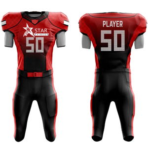 Camisas de sublimación de sarga XL de alta calidad personalizadas, uniformes de fútbol americano juvenil con nueva bandera de diseño, opción de talla grande - Product Image 4