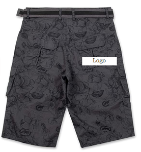 Pantalones cortos Cargo para hombre, de sarga grande y alta, con cinturón, oferta, gran oferta - Product Image 5