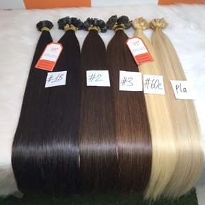 100% Extension de cheveux Remy humains avec pointe plate kératine cuticule vierge longue durée alignée du Vietnam - Product Image 3