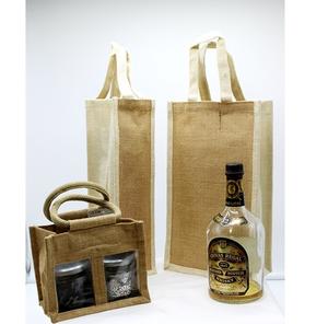 Sac en toile écologique réutilisable en coton avec logo personnalisé, pour vin, vin, unités - Product Image 4