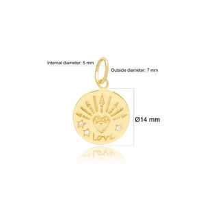 Bijoux en argent Sterling 925 fait à la main, breloque ronde, Design Unique, vente en gros, meilleure vente - Product Image 6