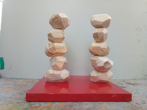 Vente directe d'usine Jouets en bois naturels pour enfants Équilibre des pierres Blocs de construction en pierre Jouets en pierre - Product Image 2