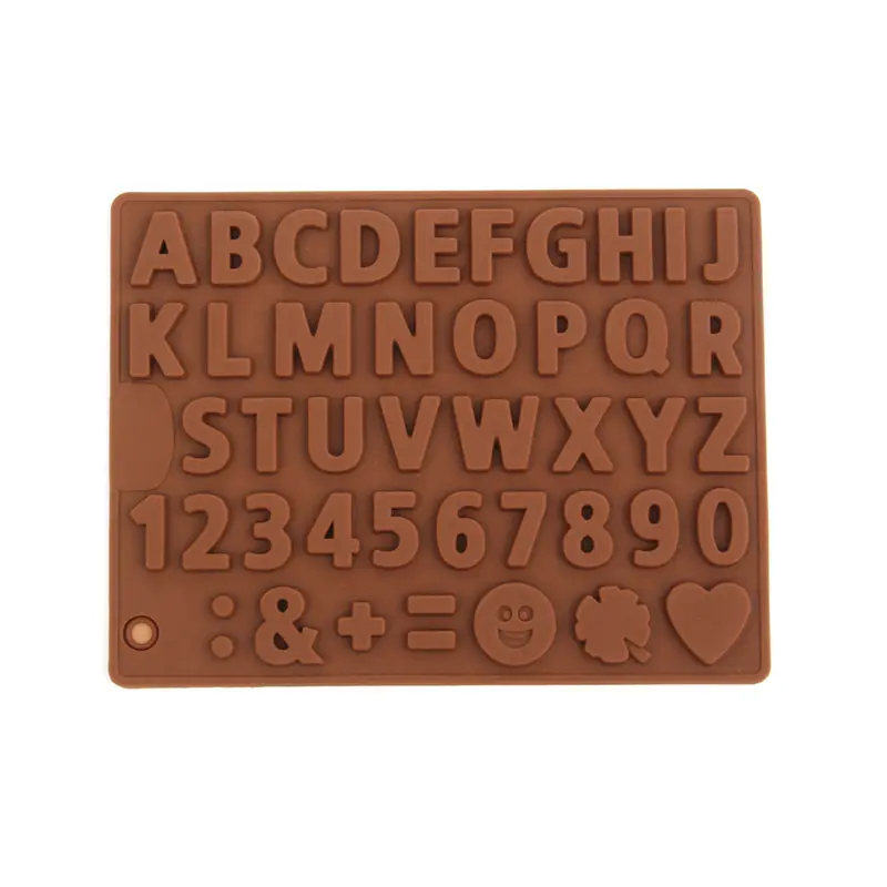 Food grade funny numerals letter custom name baking cake cookie chocolate silicone mold