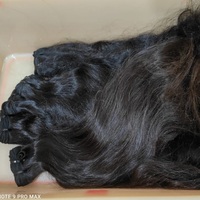 Ekstensi Rambut Manusia JAE Berkualitas Sangat Tinggi 100% Seri Rain, Rambut Remy Alami, Bundel Rambut Jahitan Ganda Mesin, Tahan Lama
