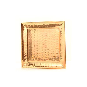 Plateau en fer galvanisé fabriqué à la main, fabricant et grossiste, plateau en métal fini de forme ovale, service galvanisé - Product Image 3